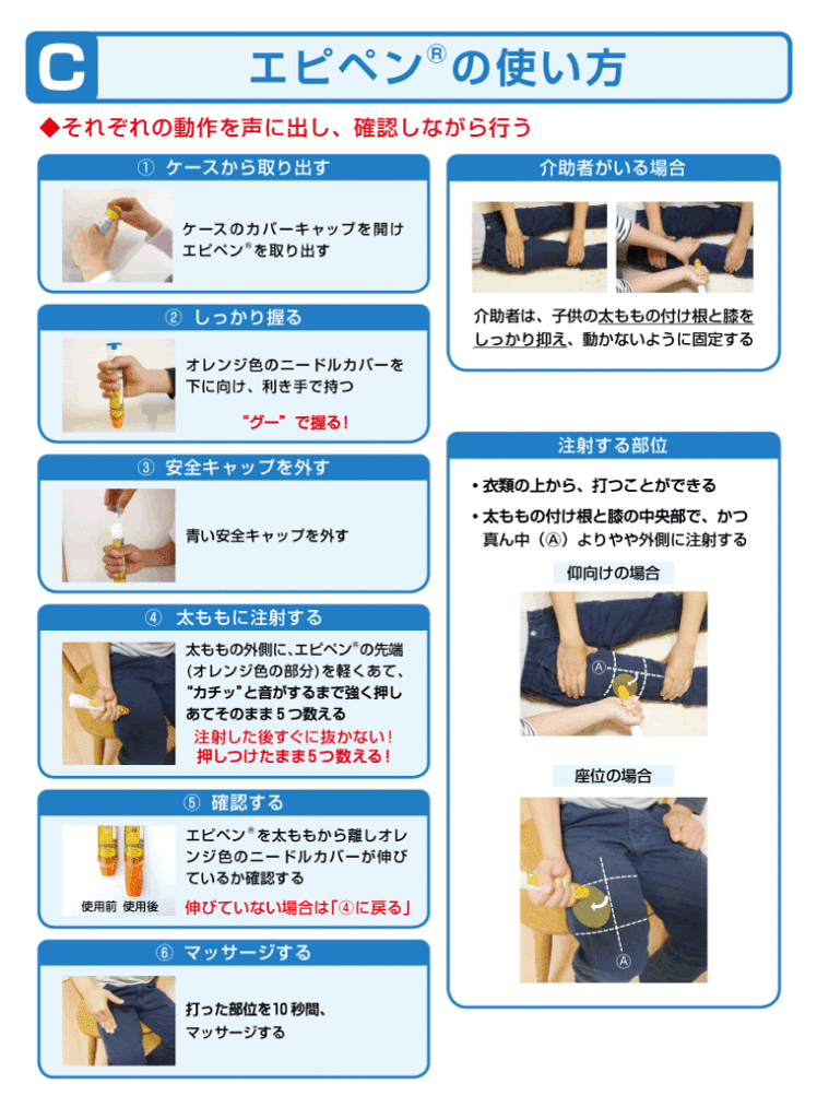 エピペンの使い方