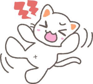 泣き叫んで暴れる